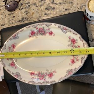 Meito Corsage pattern Japan 14 inch platter